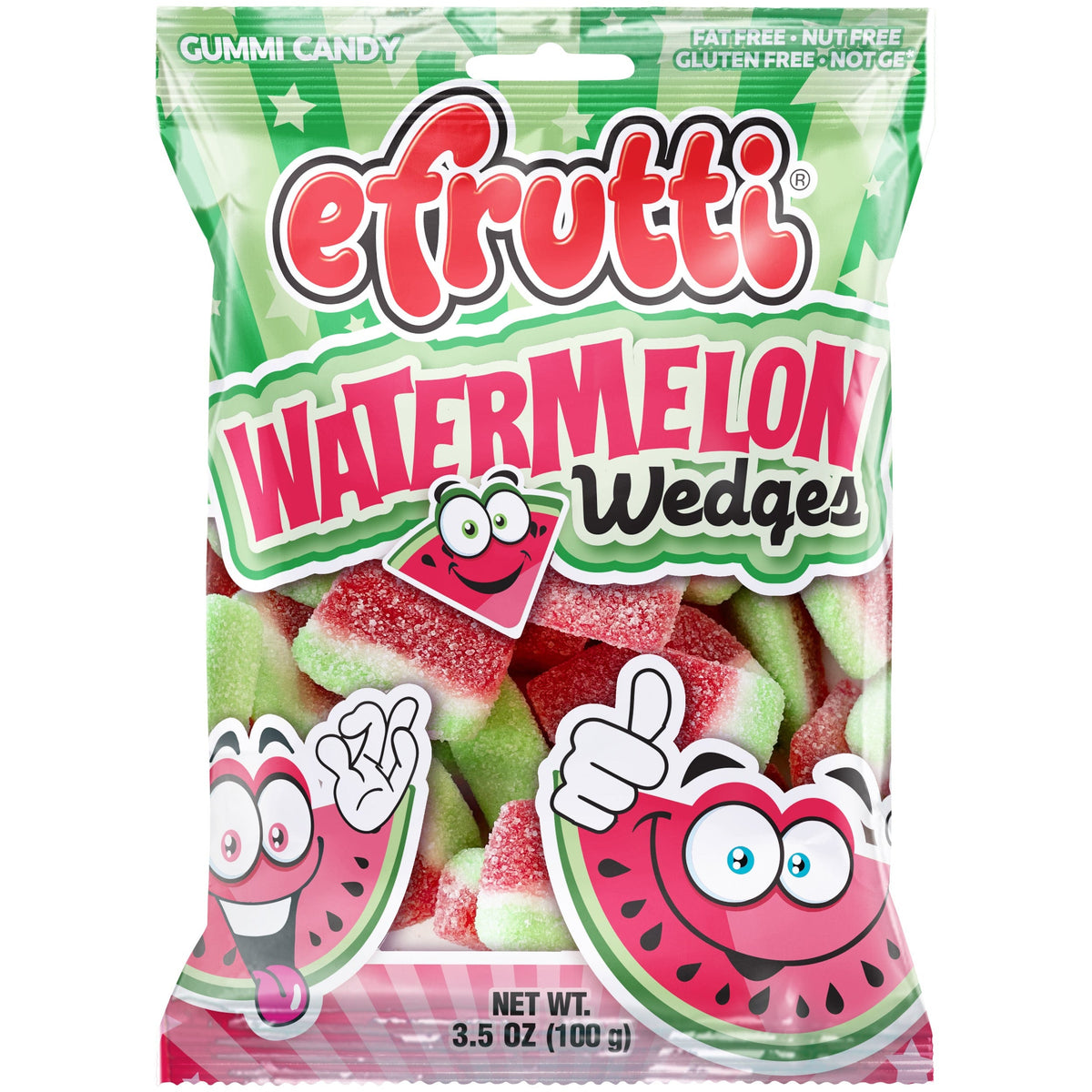 E-Frutti Watermelon Wedges 3.5oz 12ct - candynow.ca