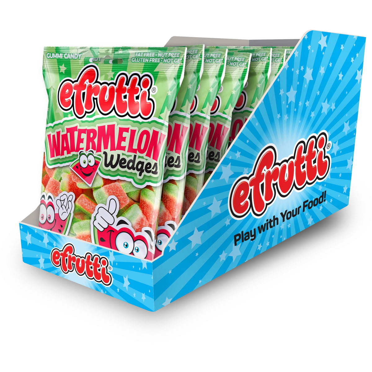 E-Frutti Watermelon Wedges 3.5oz 12ct - candynow.ca