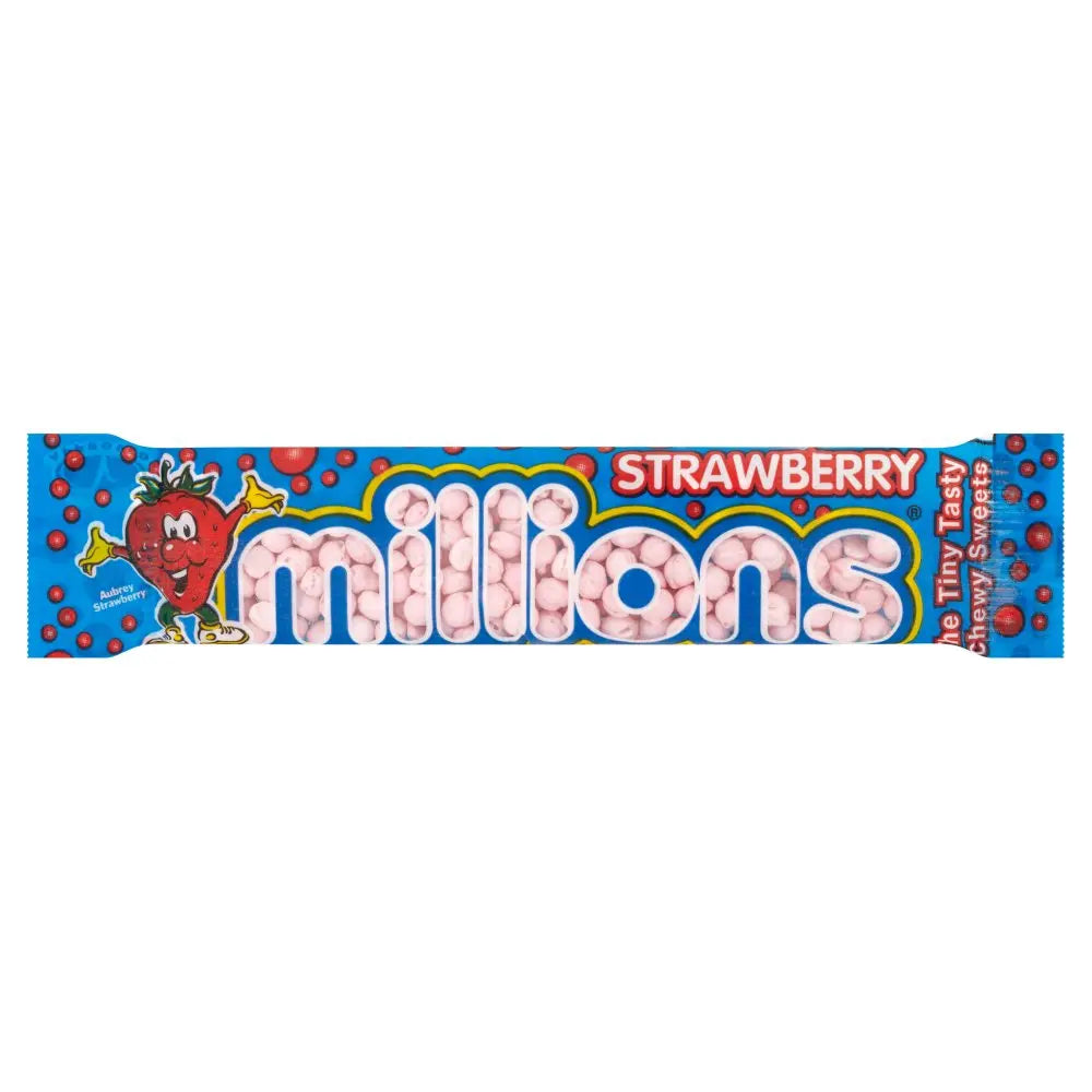 Millions Strawberry Tubes 45g (UK)