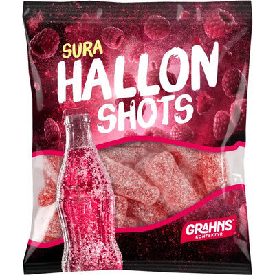 Grahns Sour Raspberry Shots 80g (Sweden)