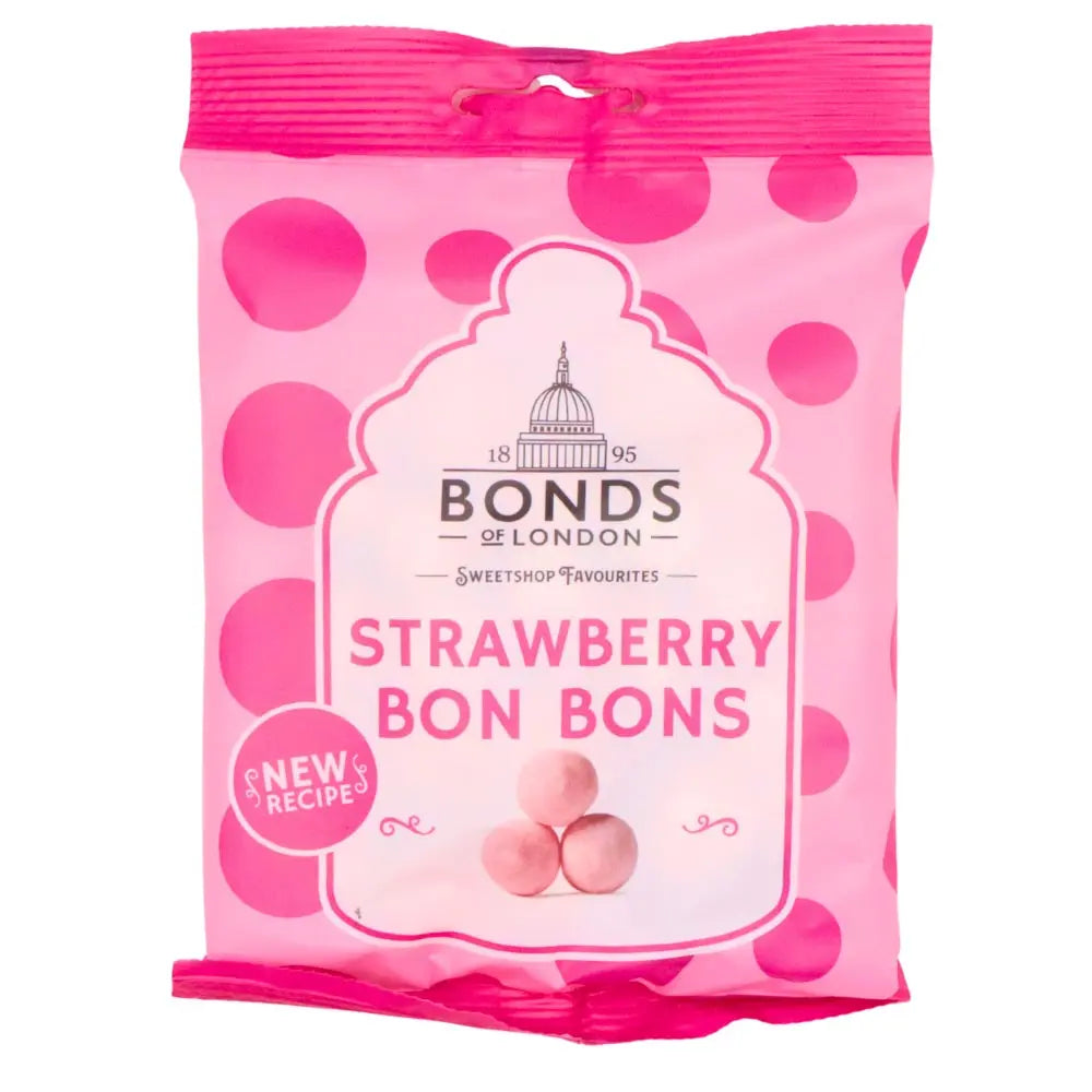Bonds Strawberry Bon Bons Bag 110g  (UK)