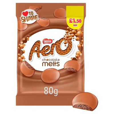 Aero Melts Milk Chocolate Sharing Bag 80g (UK)