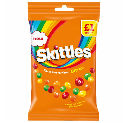 Skittles Citrus Bag 109g (UK)
