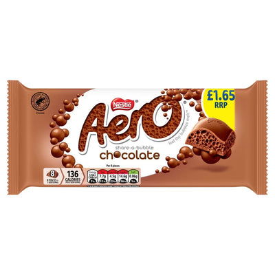 Aero Milk Chocolate Sharing Bar 90g (UK)