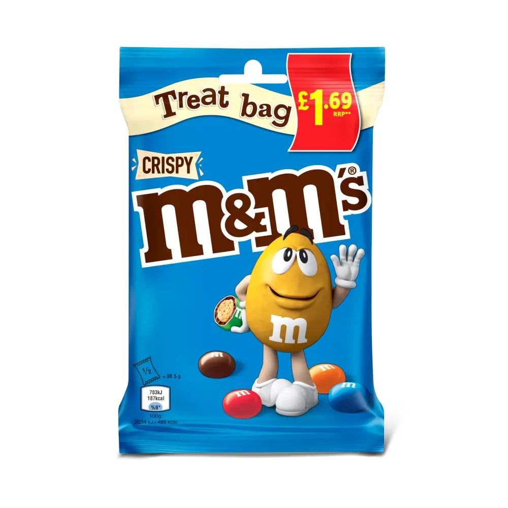 M&M'S Crispy Milk Chocolate Bag 77g  (UK)