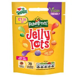 Rowntree's Jelly Tots Vegan Bag 120g (UK)