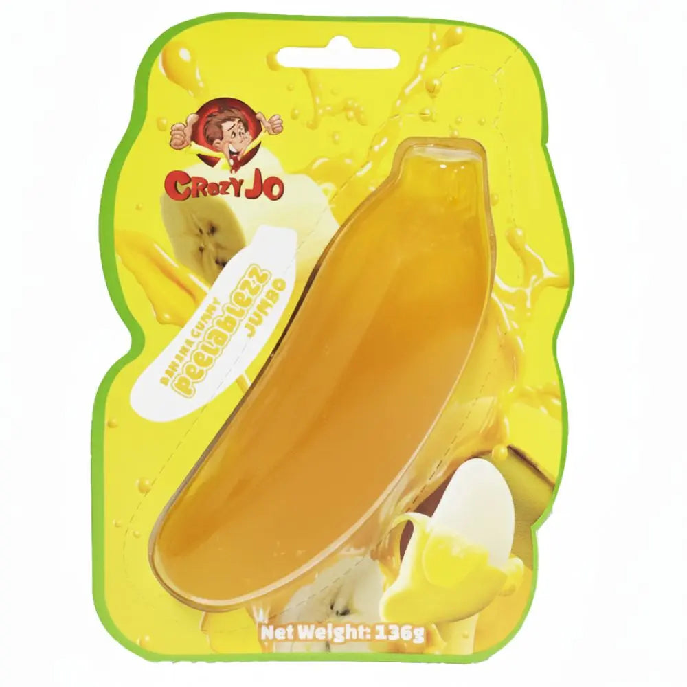 Crazy Jo Peelablezz Jumbo Banana Gummy 136g  (UK)