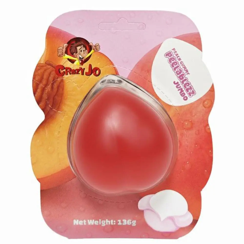 Crazy Jo Peelablezz Jumbo Peach Gummy 136g  (UK)