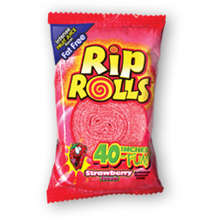 Rip Rolls Cherry 1.4oz 24ct - candynow.ca