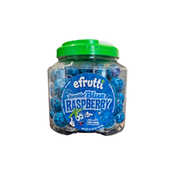 E-Frutti Burstin Blue Raspberry Juice filled Gummy . 66oz