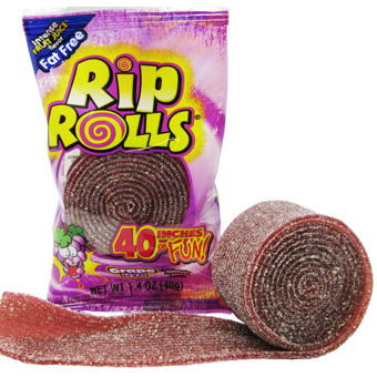 Rip Rolls Grape 1.4oz 24ct [DEC 04, 2027] - candynow.ca