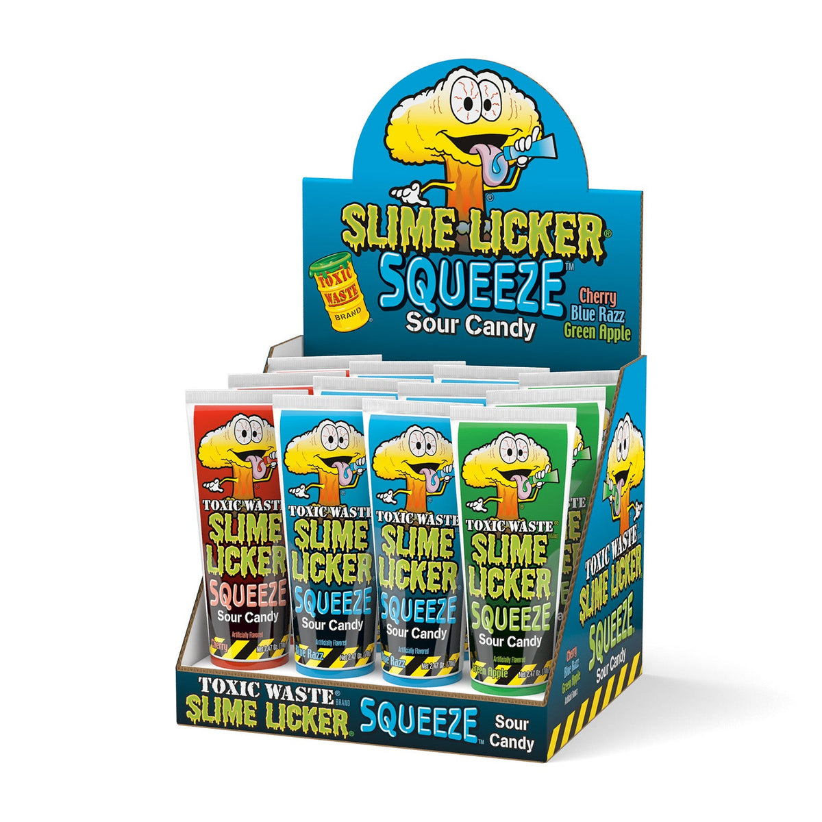Toxic Waste Slime Licker Sour Squeeze Candy 2.47oz 12ct - candynow.ca