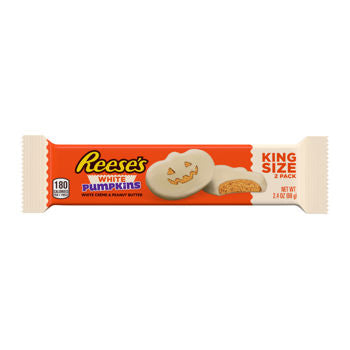 Reese's Enrobed In White Creme Pumpkin King Size 2.4oz.