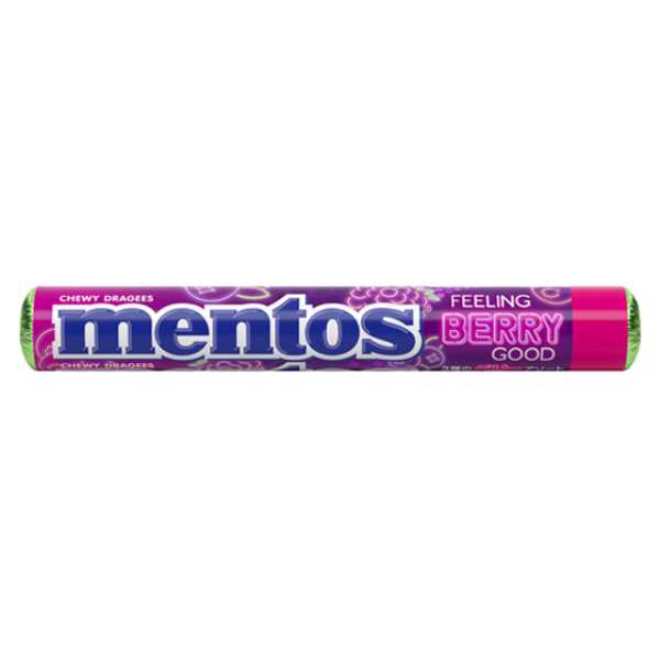 Mentos Soft Candy Feeling Berry Good 37.5g 12ct (Japan) - candynow.ca