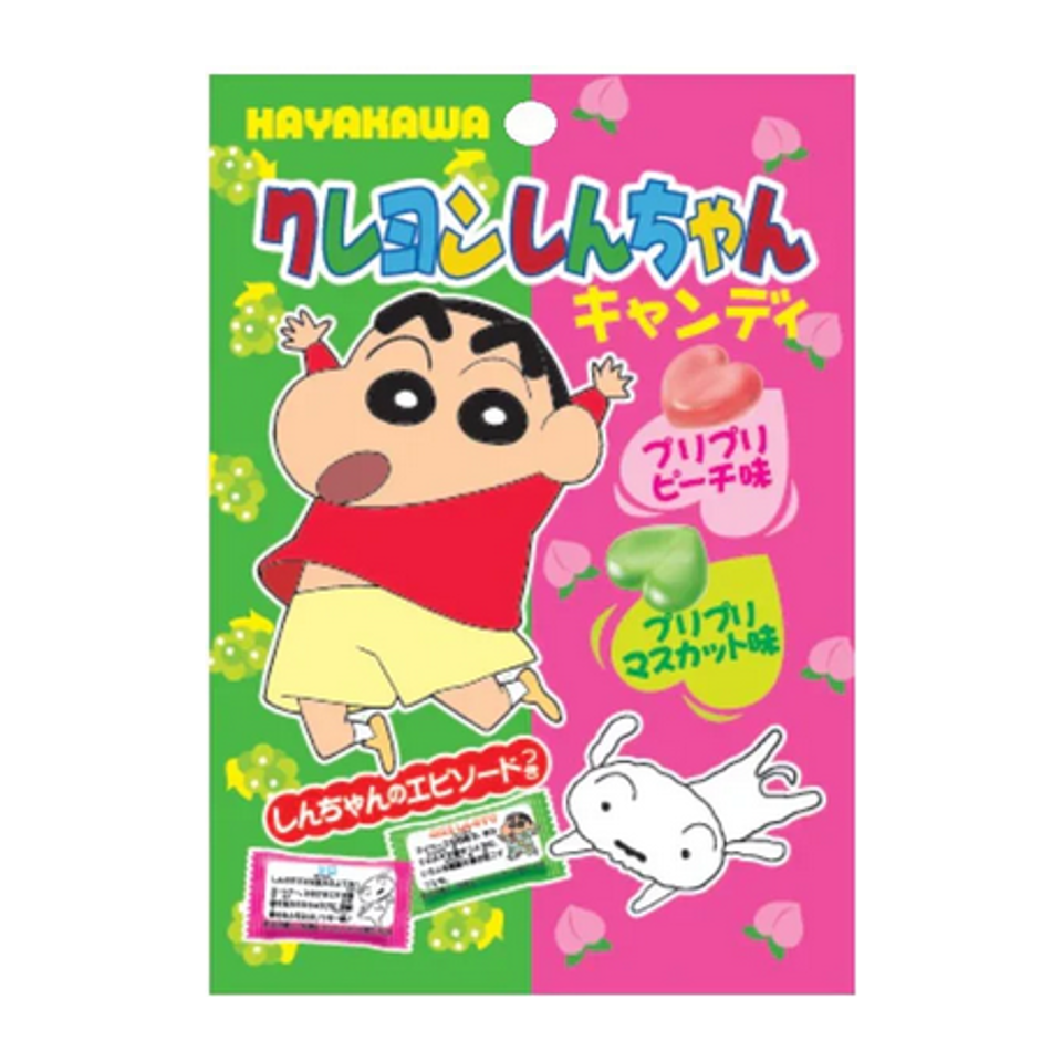 Hayakawa Seika Crayon Shin-Chan Peach & Muscat 80g 20ct (Japan) 80g (Japan)