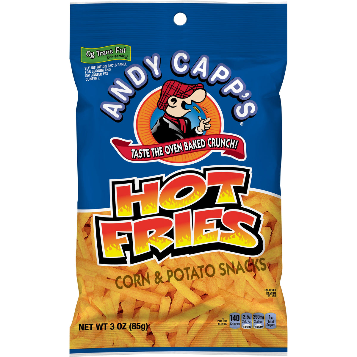 Andy Capp's Hot Fries 3oz 12ct - candynow.ca