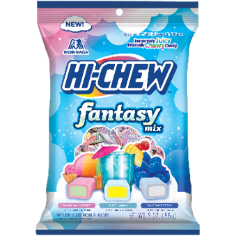 Hi Chew Bag Fantasy Mix(Rainbow Sherbet, Blue Hawaii, Blue Raspberry) 3oz