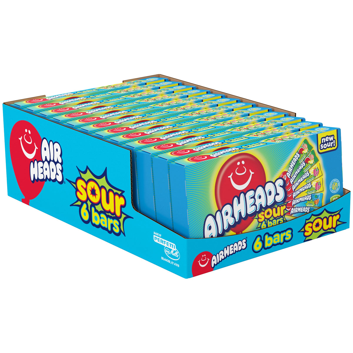 Airheads Sours Theater Box 3.3oz 12ct - candynow.ca