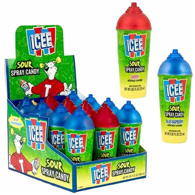 KoKo's Sour Spray Candy Icee . 85oz
