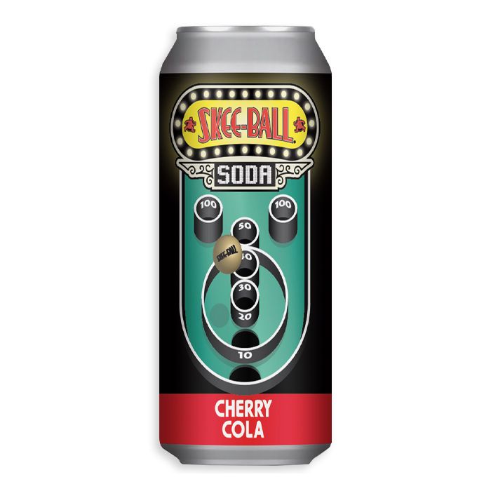 Rocket Fizz Cans Skee-Ball Cherry Cola 16oz