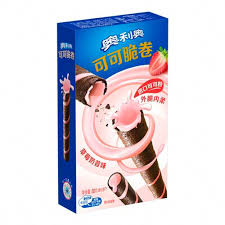Oreo Crispy Roll Strawberry Milkshake 50g 24ct (China) - candynow.ca
