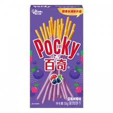 Glico Pocky Blueberry Raspberry 55g (China)