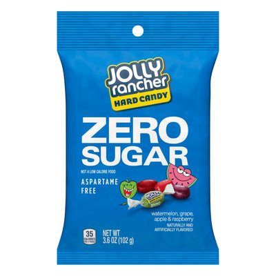 Jolly Rancher Zero Sugar Peg Bag Hard Candy 3.6oz
