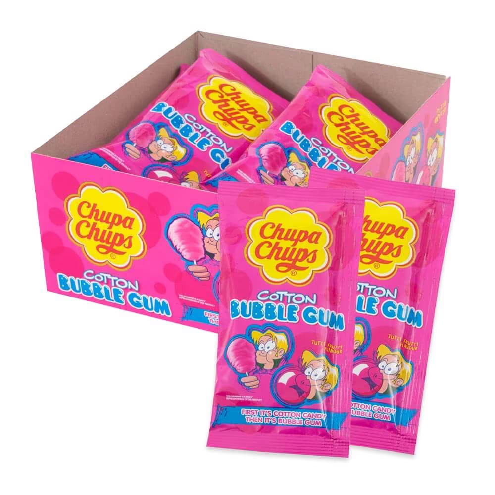 Chupa Chups Cotton Candy Bubble Gum 11g 12ct (UK) - candynow.ca