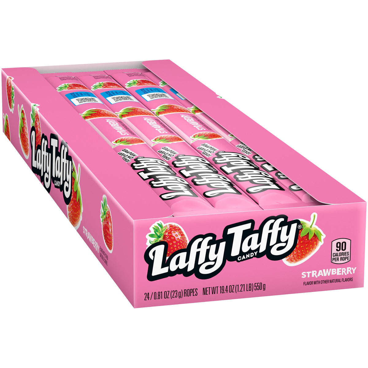 Laffy Taffy Rope Strawberry 24ct - candynow.ca