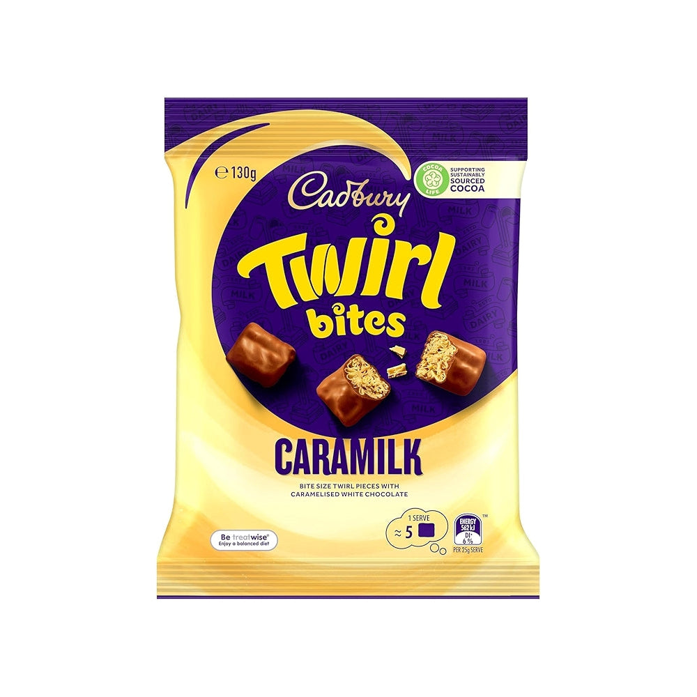 Cadbury Twirl Caramilk Bites Pillow 130g (Australia)