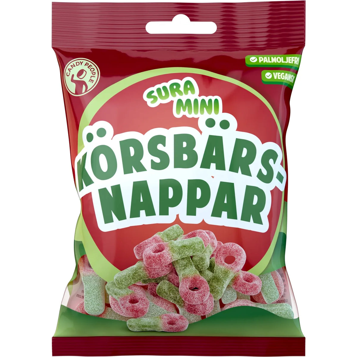 Candy People Sour Mini Cherry Pacifiers 70g (Sweden)