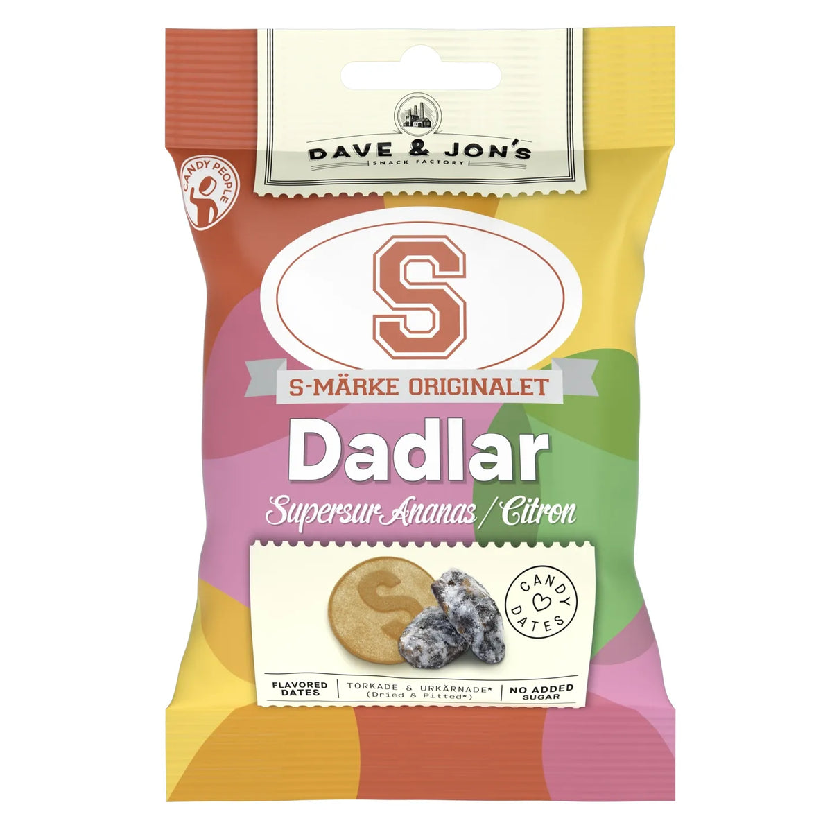 S-Märke Dates Sour Citrus 50g (Sweden)