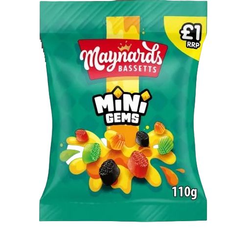 Maynards Bassetts  Mini Gems 110g  (UK)