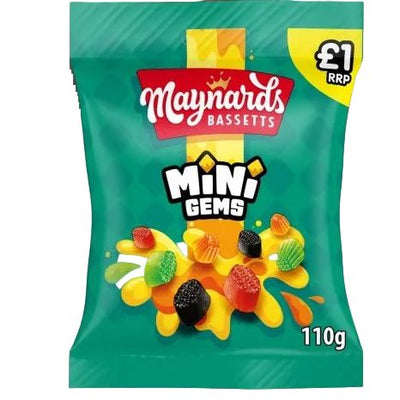 Maynards Bassetts  Mini Gems 110g  (UK)