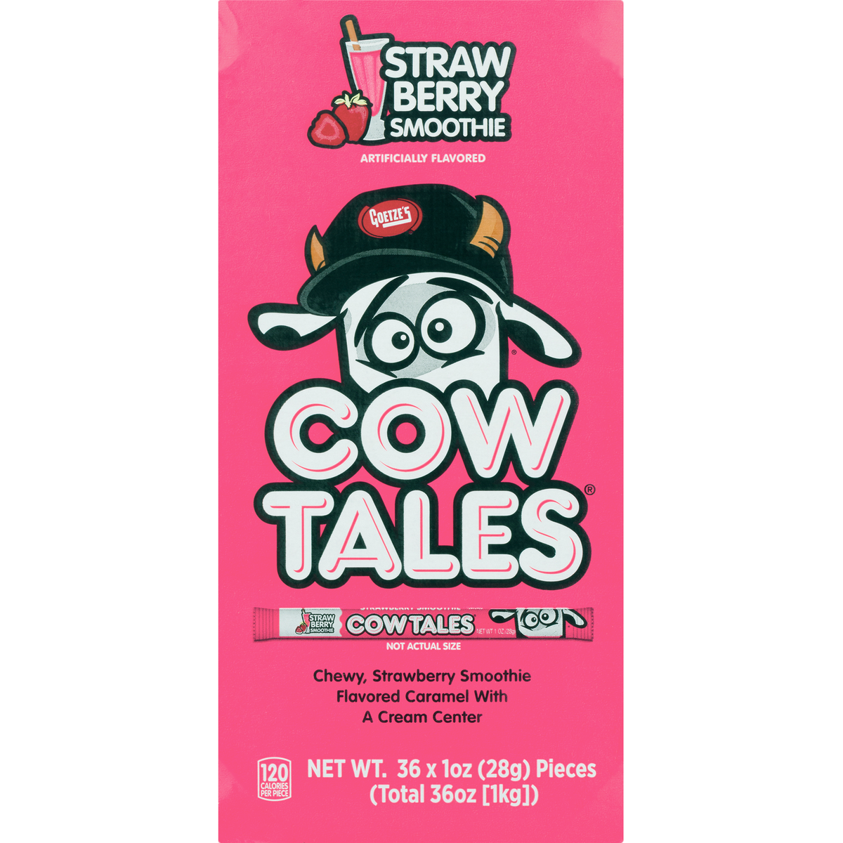 Cow Tales Strawberry 1oz 36ct - candynow.ca