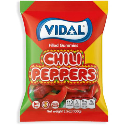 Vidal Gummi Chili Pepper Peg Bag 3.5oz