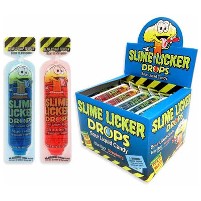 Toxic Waste Slime Licker Drops Blue Razz & Strawberry
