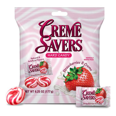 Creme Savers Strawberry Peg Bag 6.25oz