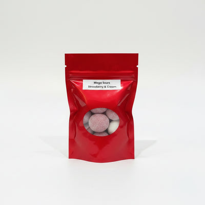 Mega Sour Strawberry & Cream