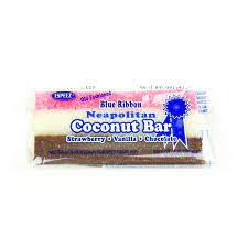 Blue Ribbon Neapolitan Coconut Bars 24ct - candynow.ca