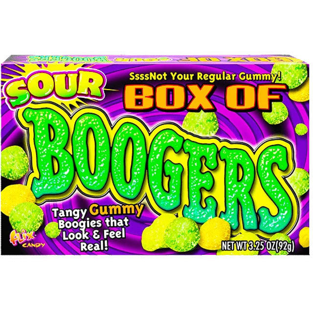 Box Of Boogers Sour Theater Box 3.25oz 24ct - candynow.ca