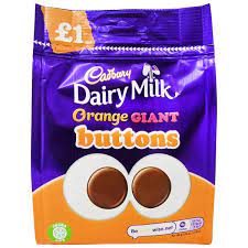 Cadbury Buttons Bag Giant Orange 85g (UK)