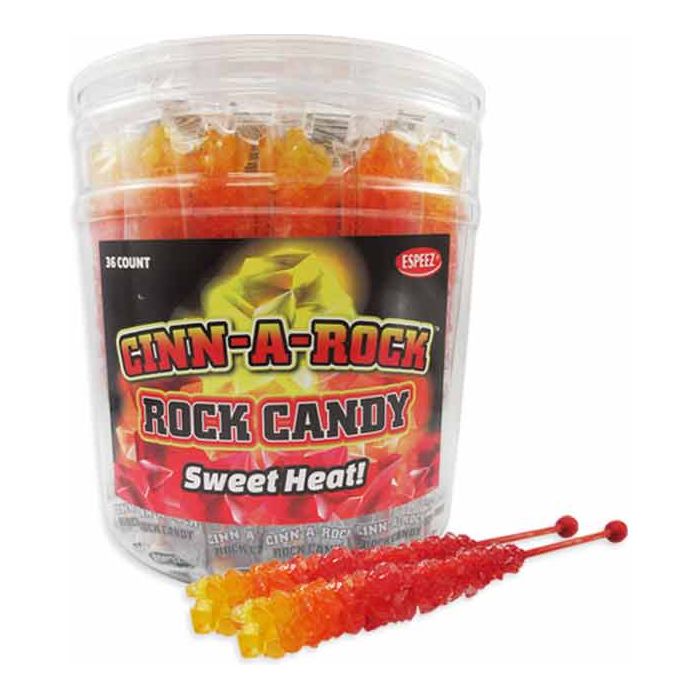 Rock Candy On A Stick Tub - Cinn-A-Rock (Cinnamon) 36ct - candynow.ca