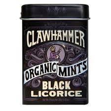 Clawhammer Black Licorice Organic Mints