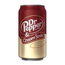 Dr Pepper & Cream Soda 12oz 12ct (Shipping Extra, Click for Details) - candynow.ca