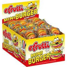 E-Frutti Mini Gummi Burgers . 32oz
