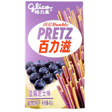 Glico Pretz Double Blueberry Cheese Cake 45g 36ct (China) - candynow.ca