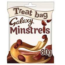 Galaxy Minstrels Chocolate Treat Bags 80g (UK)
