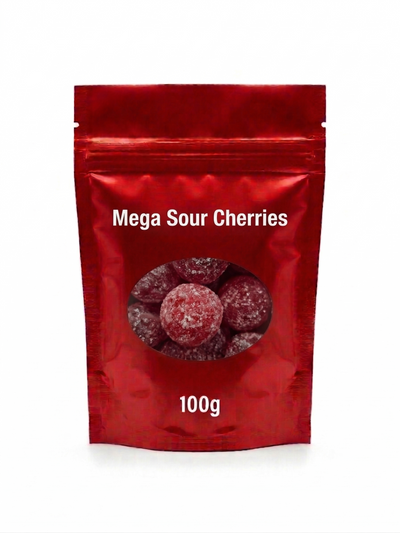 Mega Sour Cherries 100g (UK)