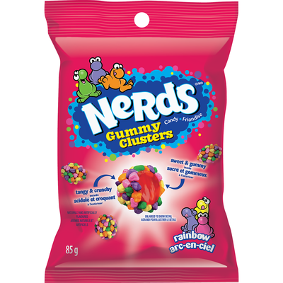 Canada Nerds Gummy Clusters Peg Bag 85g (Canada)